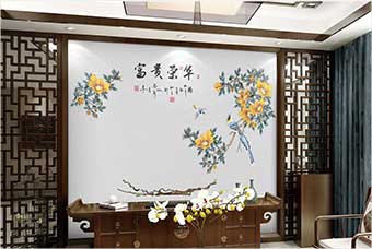 广安森佰汇航空纤维墙咔（富贵荣华）